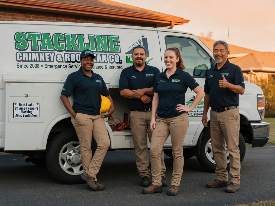 Chimney flashing repair company in New Canton, IL
